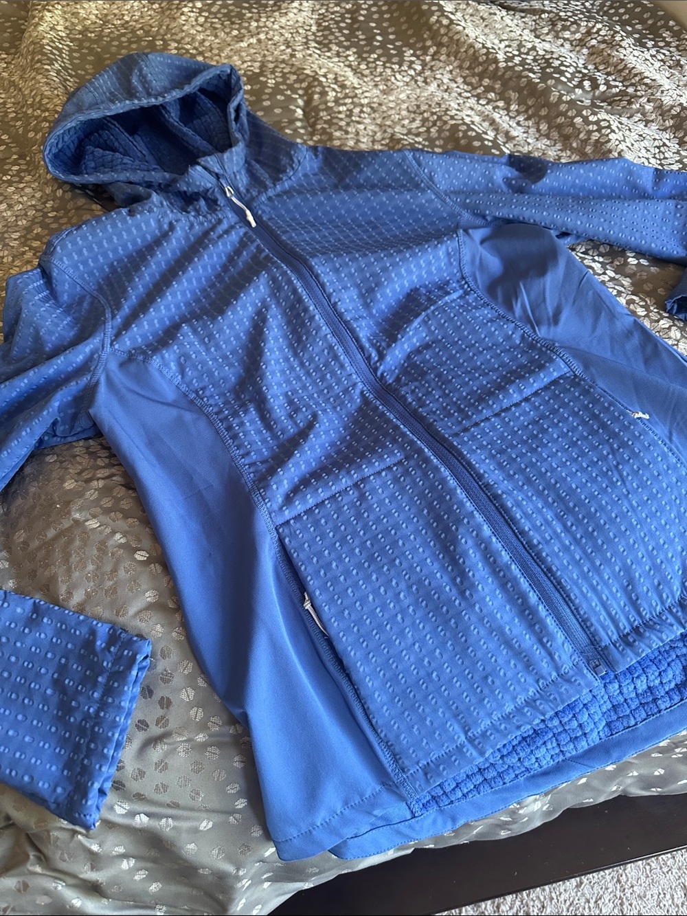 Spyder Blue Utility Jacket with Hood medium